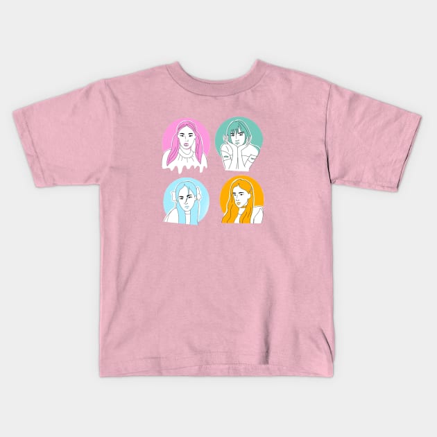 Blackpink Kids T-Shirt by Mycreation